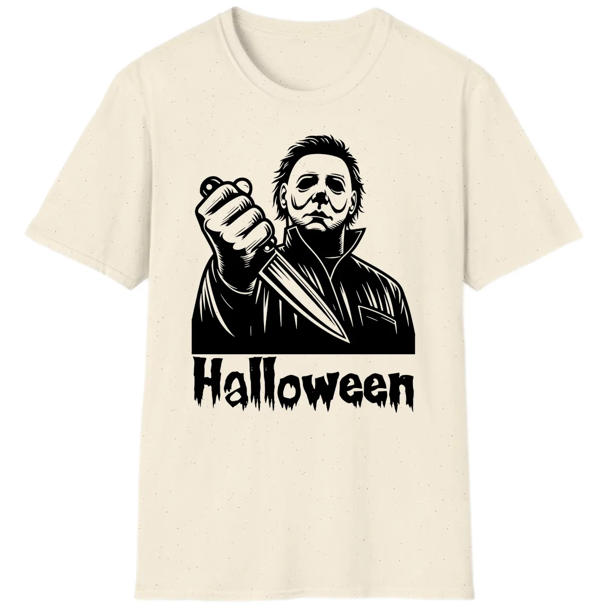 Michael Myers Halloween Slasher T-Shirt in Natural