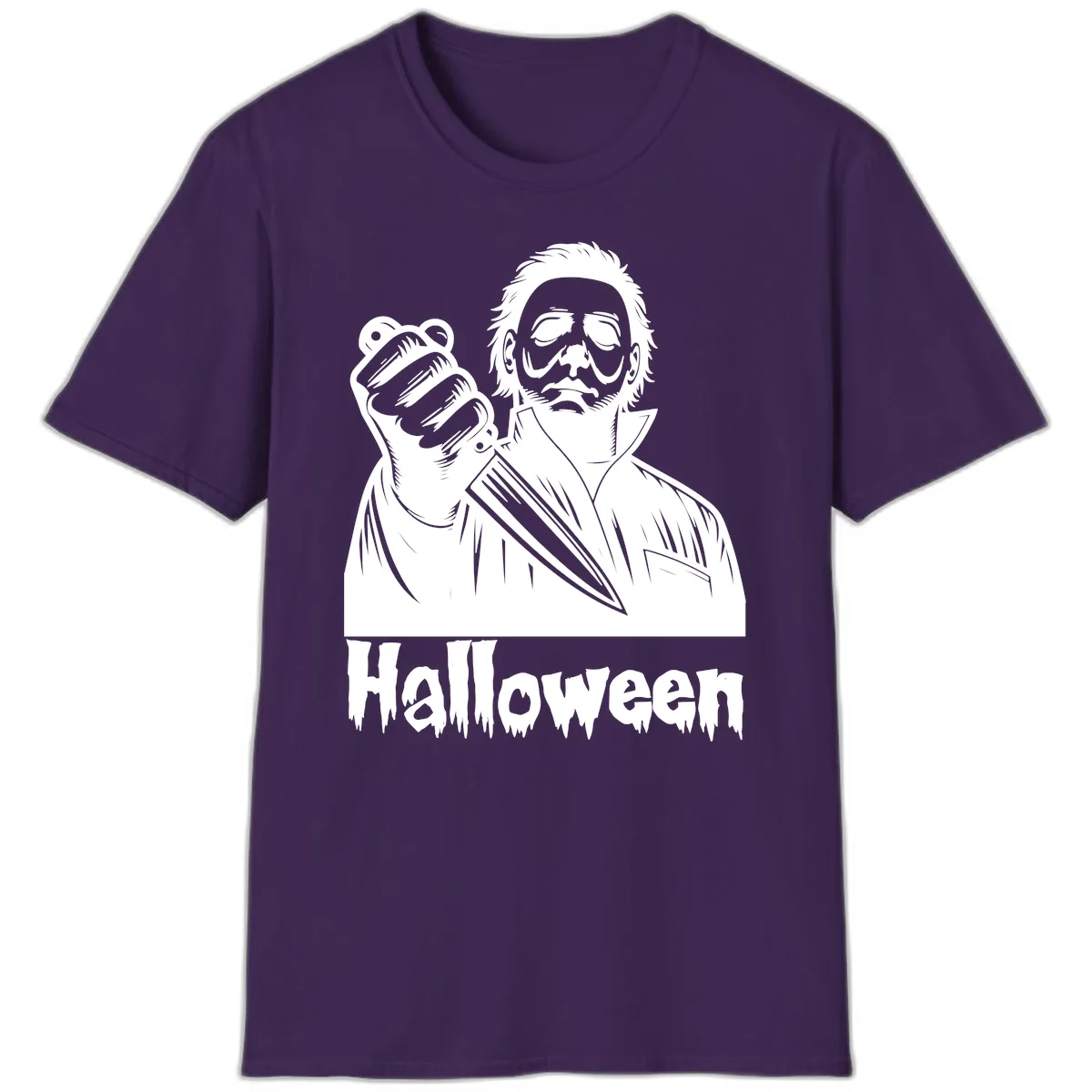Michael Myers Halloween Slasher T-Shirt in Purple