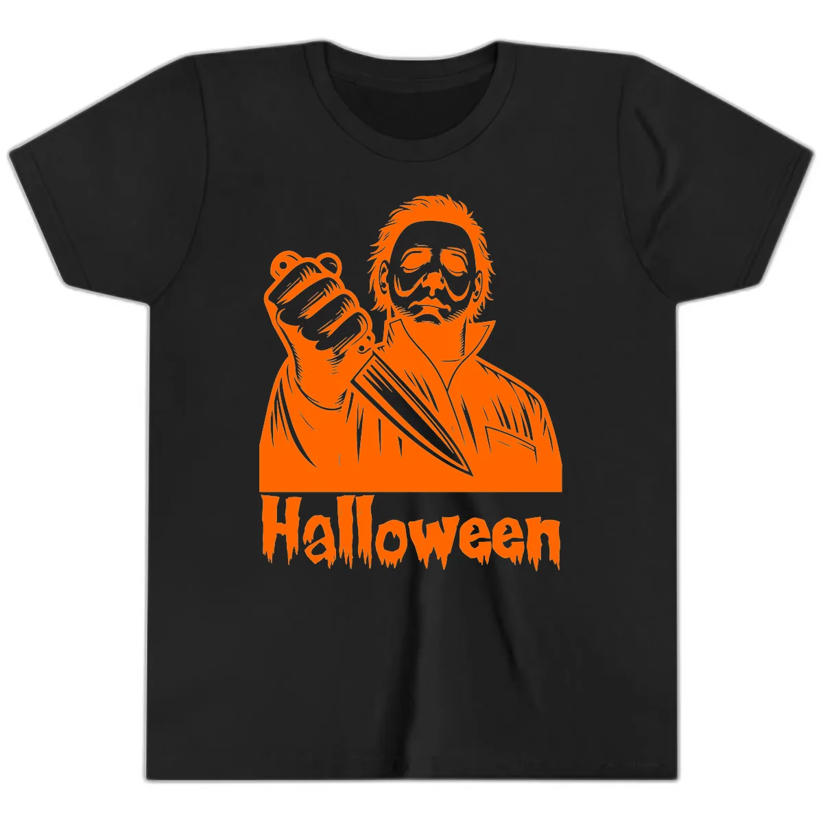 Michael Myers Halloween Slasher Youth T-Shirt in Black