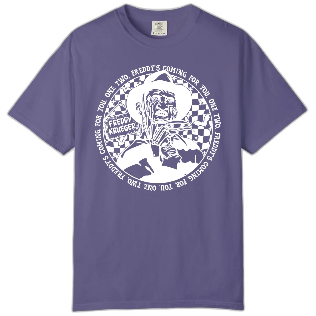Freddy Krueger Nightmare Verse Comfort Color in Grape