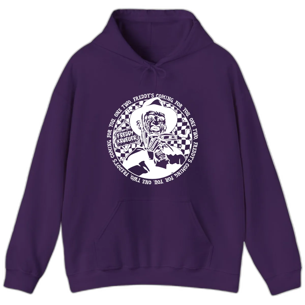 Freddy Krueger Nightmare Verse Hoodie in Purple