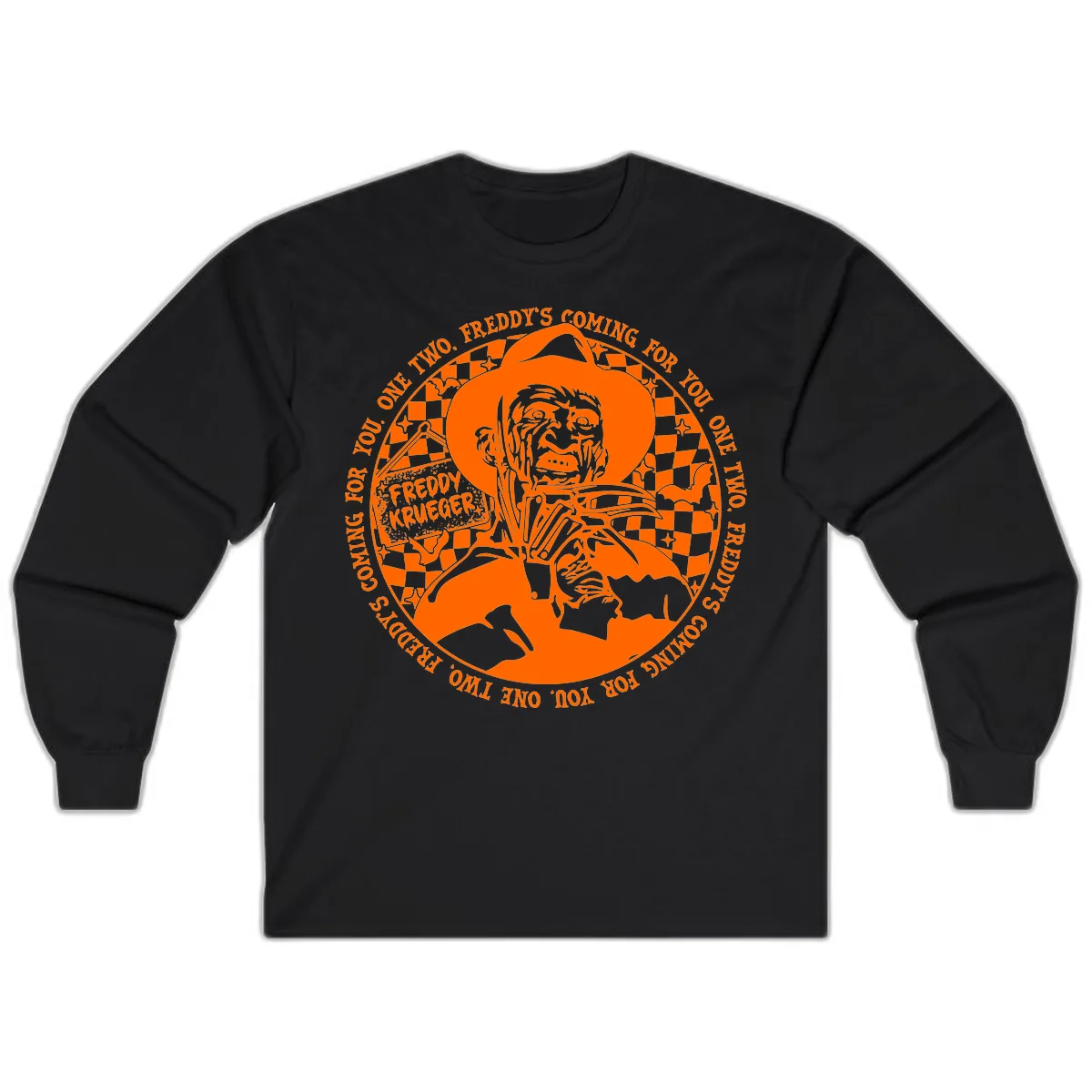 Freddy Krueger Nightmare Verse Long Sleeve in Black