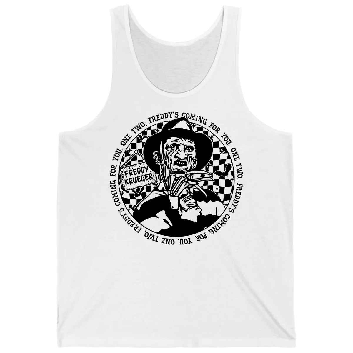 Freddy Krueger Nightmare Verse Tank in White