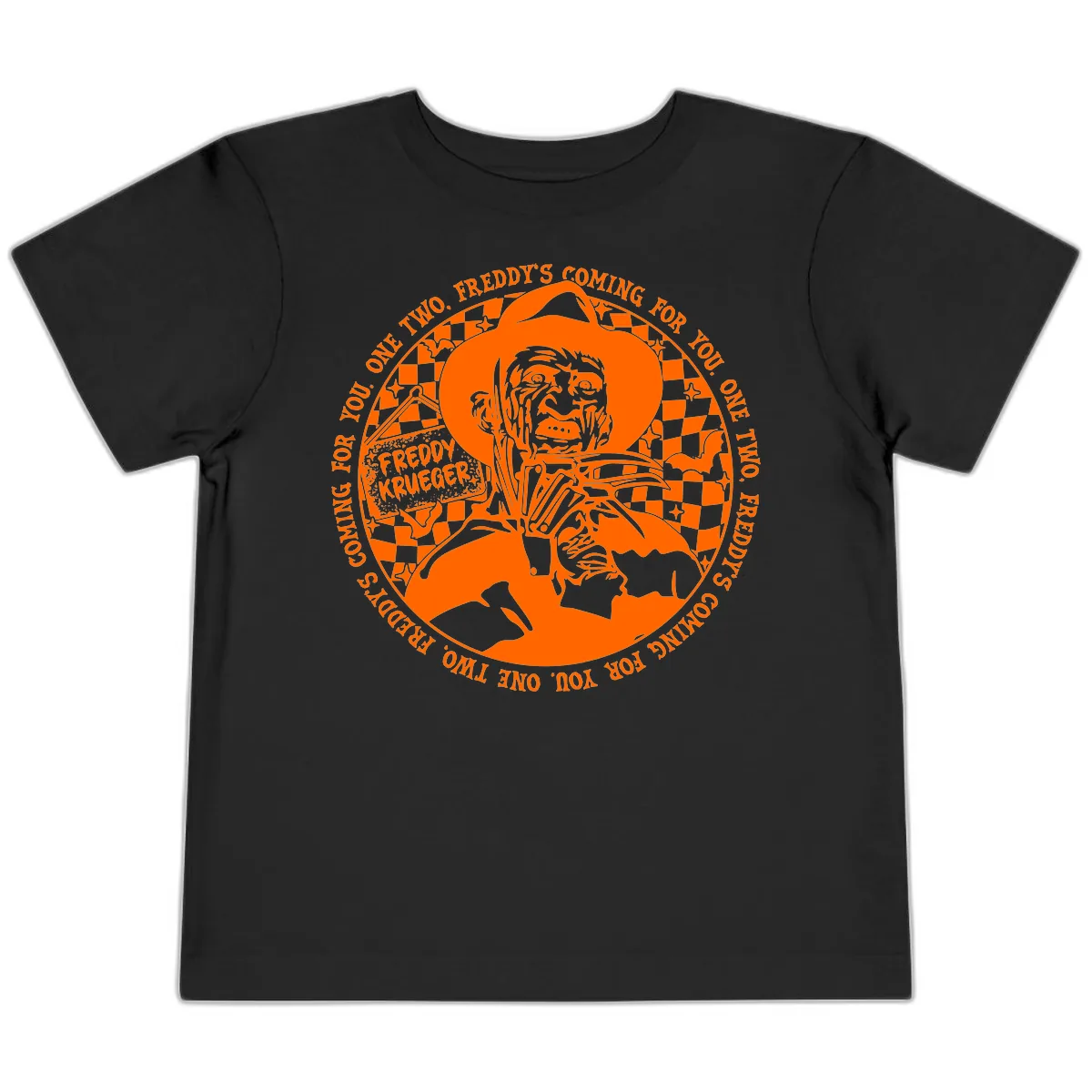 Freddy Krueger Nightmare Verse Toddler T-Shirt in Black