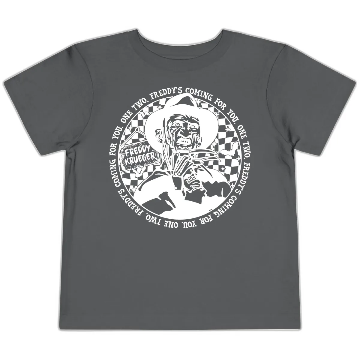 Freddy Krueger Nightmare Verse Toddler T-Shirt in Asphalt