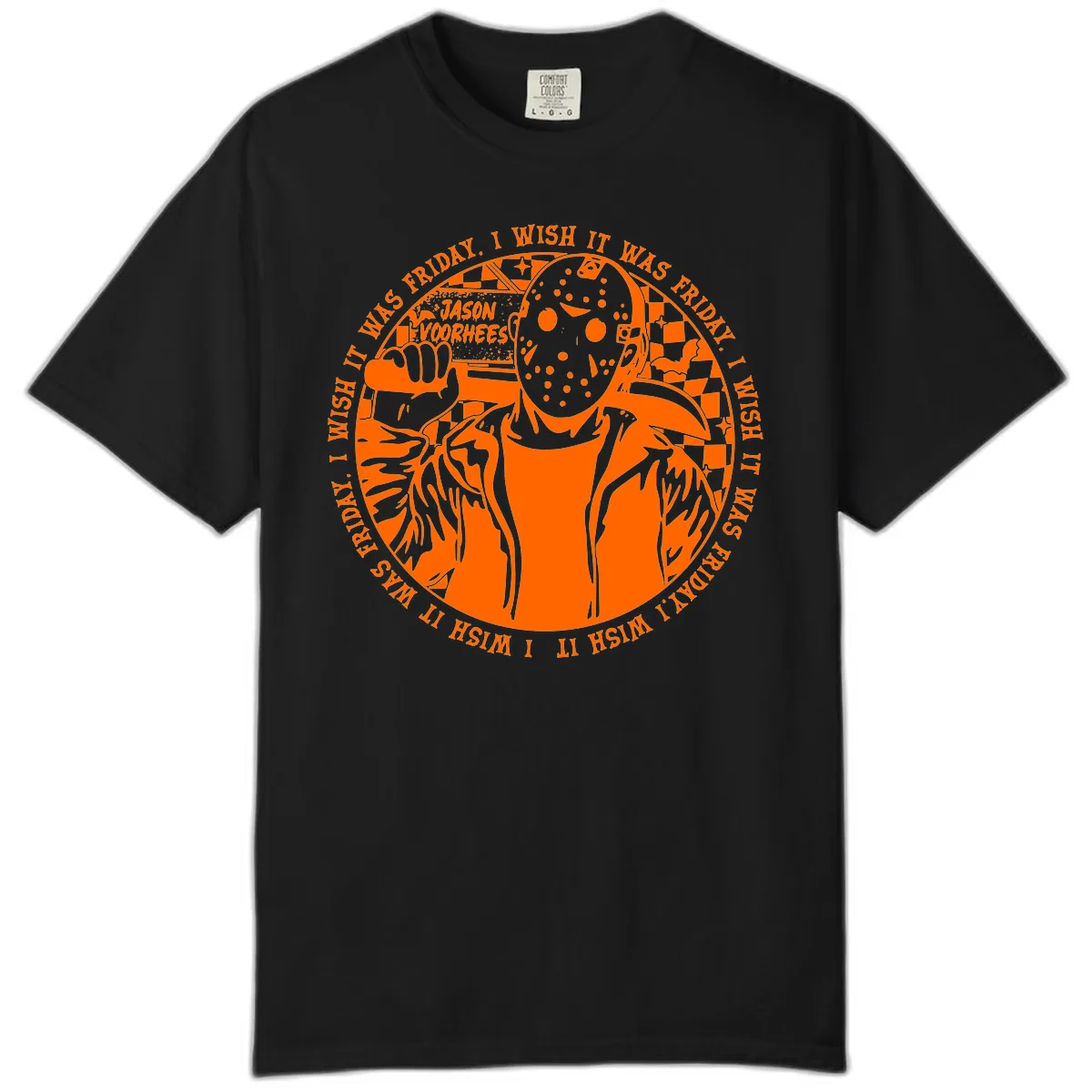 Jason Voorhees Friday The 13th Shirt Comfort Color in Black