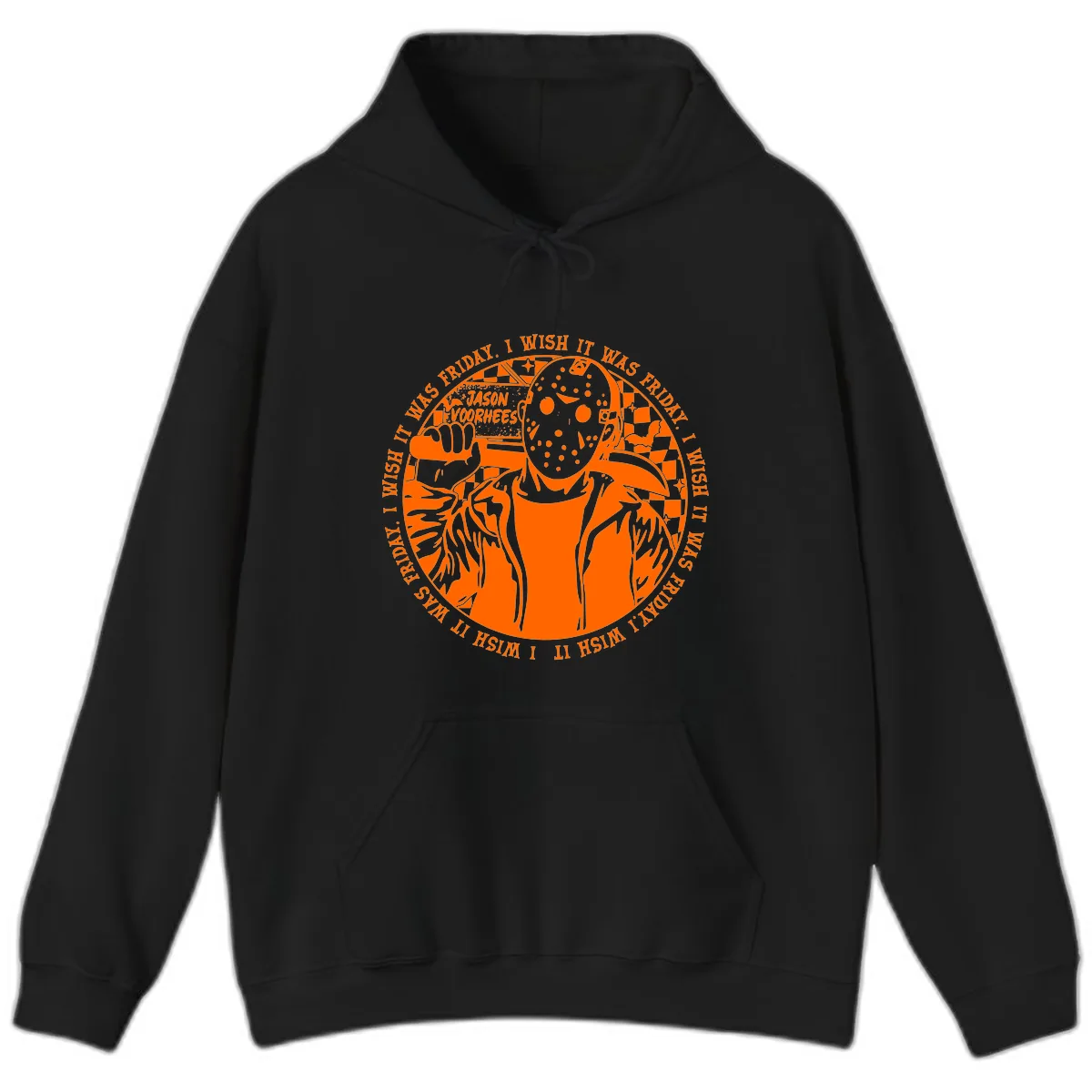 Jason Voorhees Friday The 13th Shirt Hoodie in Black