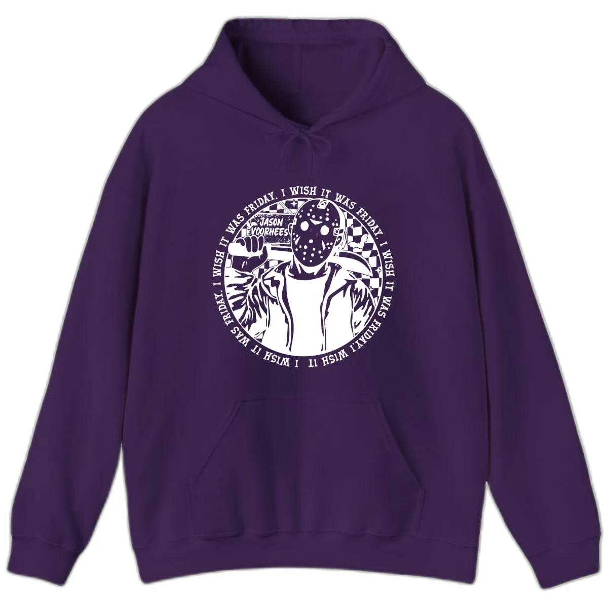 Jason Voorhees Friday The 13th Shirt Hoodie in Purple