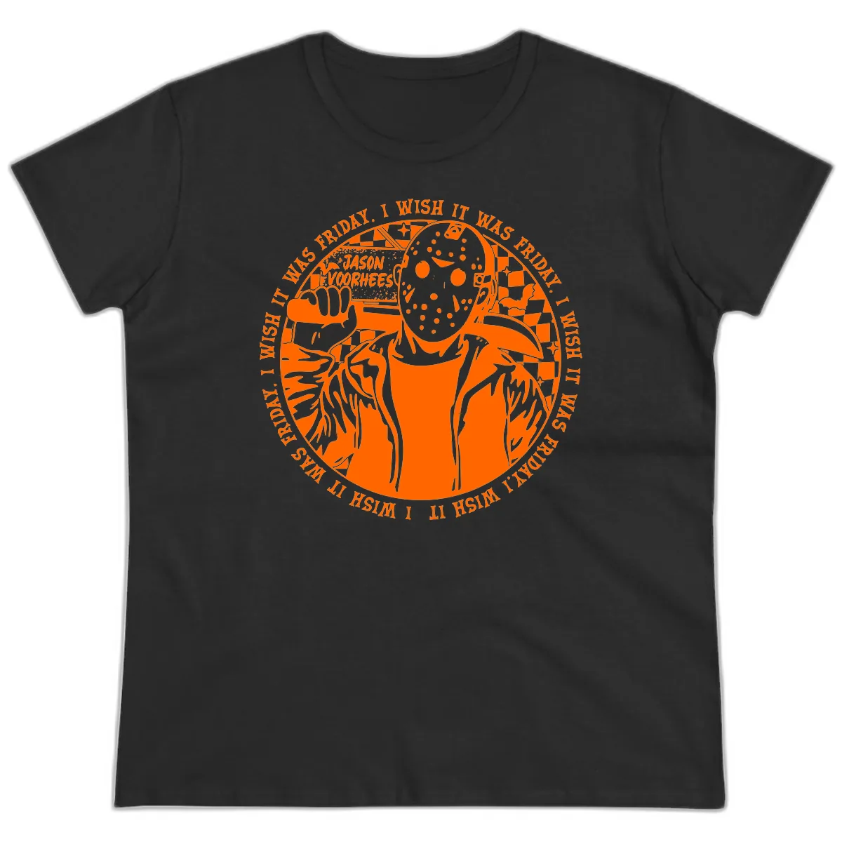 Jason Voorhees Friday The 13th Shirt Ladies Tee in Black