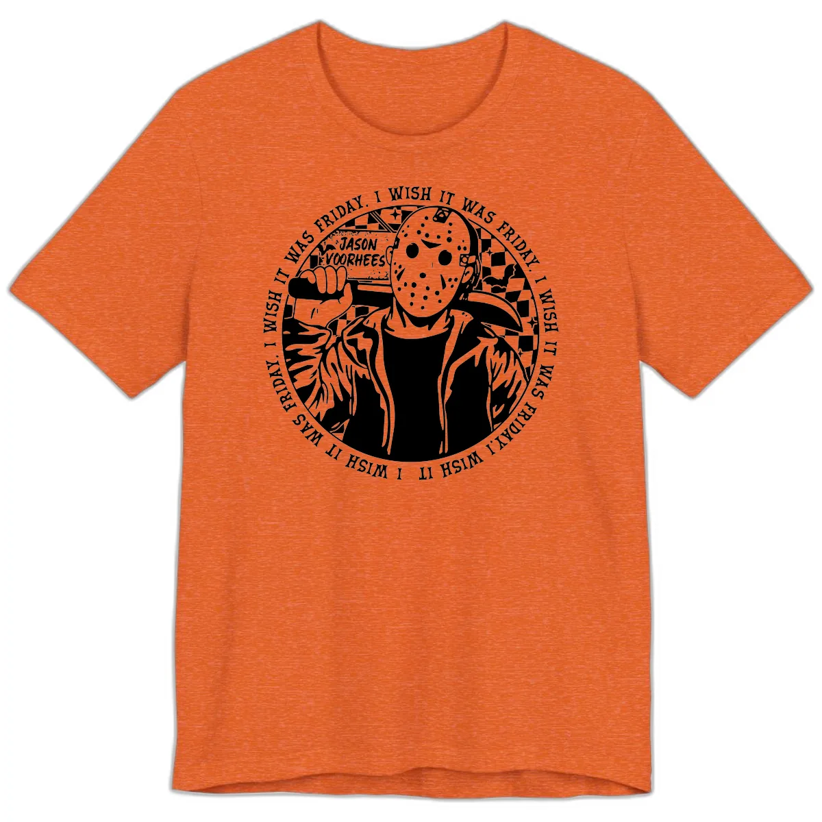 Jason Voorhees Friday The 13th Shirt Premium T-Shirt in Heather Orange