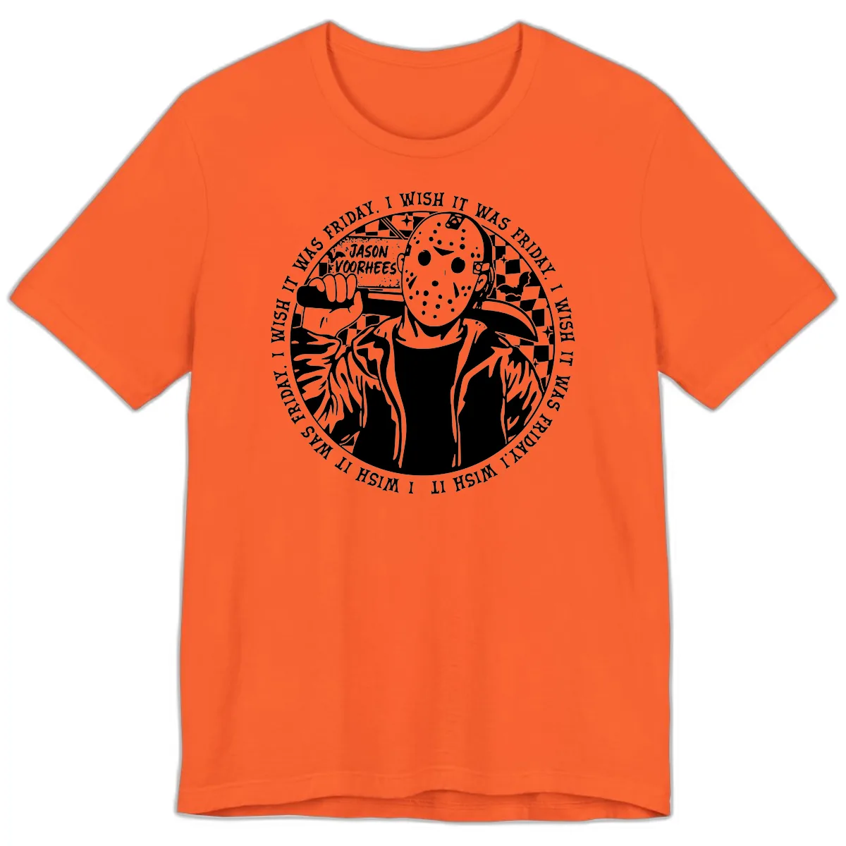 Jason Voorhees Friday The 13th Shirt Premium T-Shirt in Orange