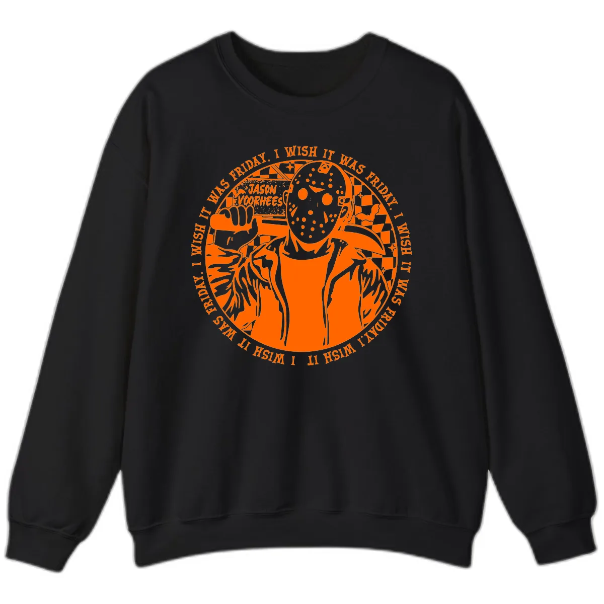 Jason Voorhees Friday The 13th Shirt Sweatshirt in Black