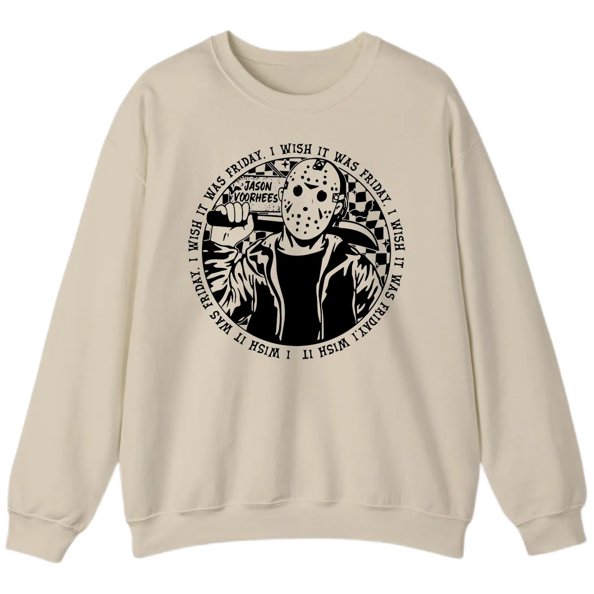 Jason Voorhees Friday The 13th Shirt Sweatshirt in Sand