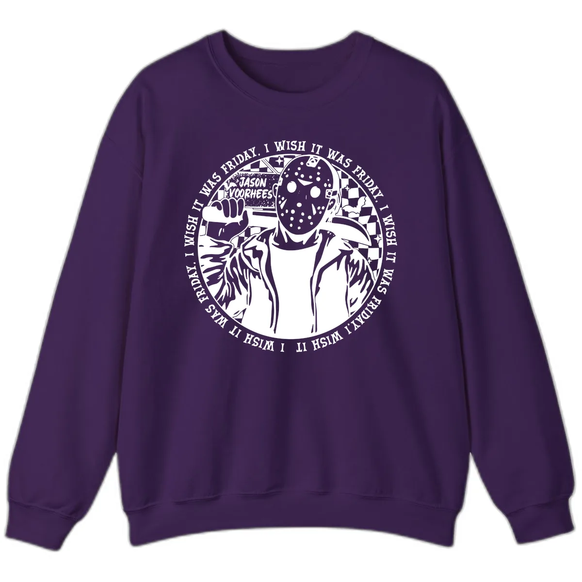 Jason Voorhees Friday The 13th Shirt Sweatshirt in Purple