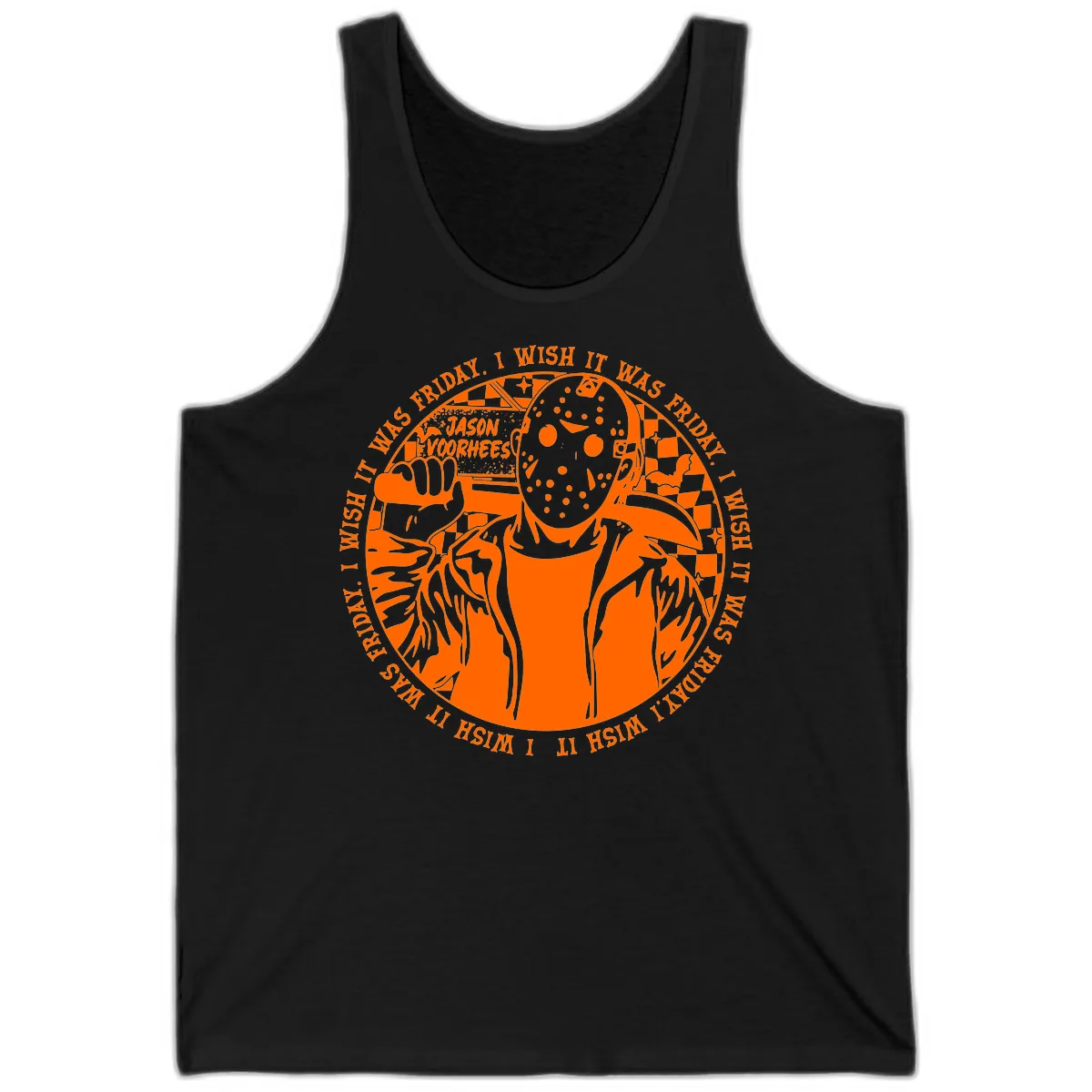 Jason Voorhees Friday The 13th Shirt Tank in Black