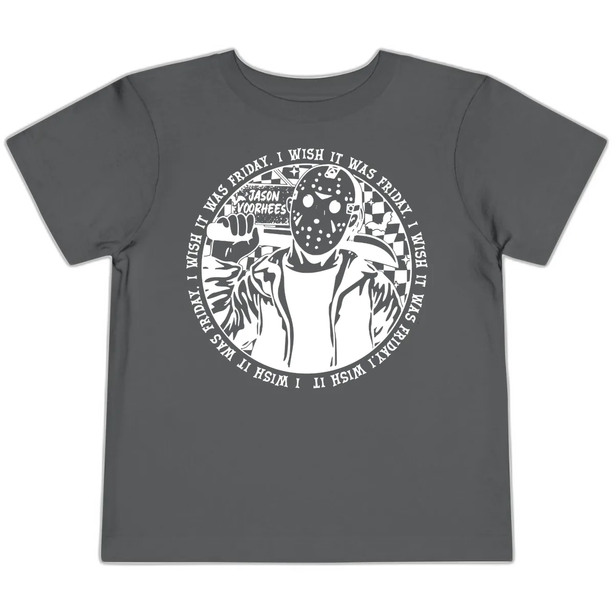 Jason Voorhees Friday The 13th Shirt Toddler T-Shirt in Asphalt