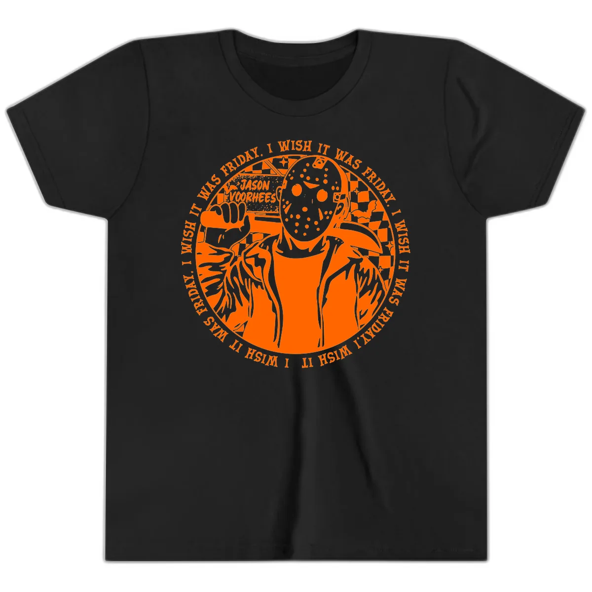 Jason Voorhees Friday The 13th Shirt Youth T-Shirt in Black