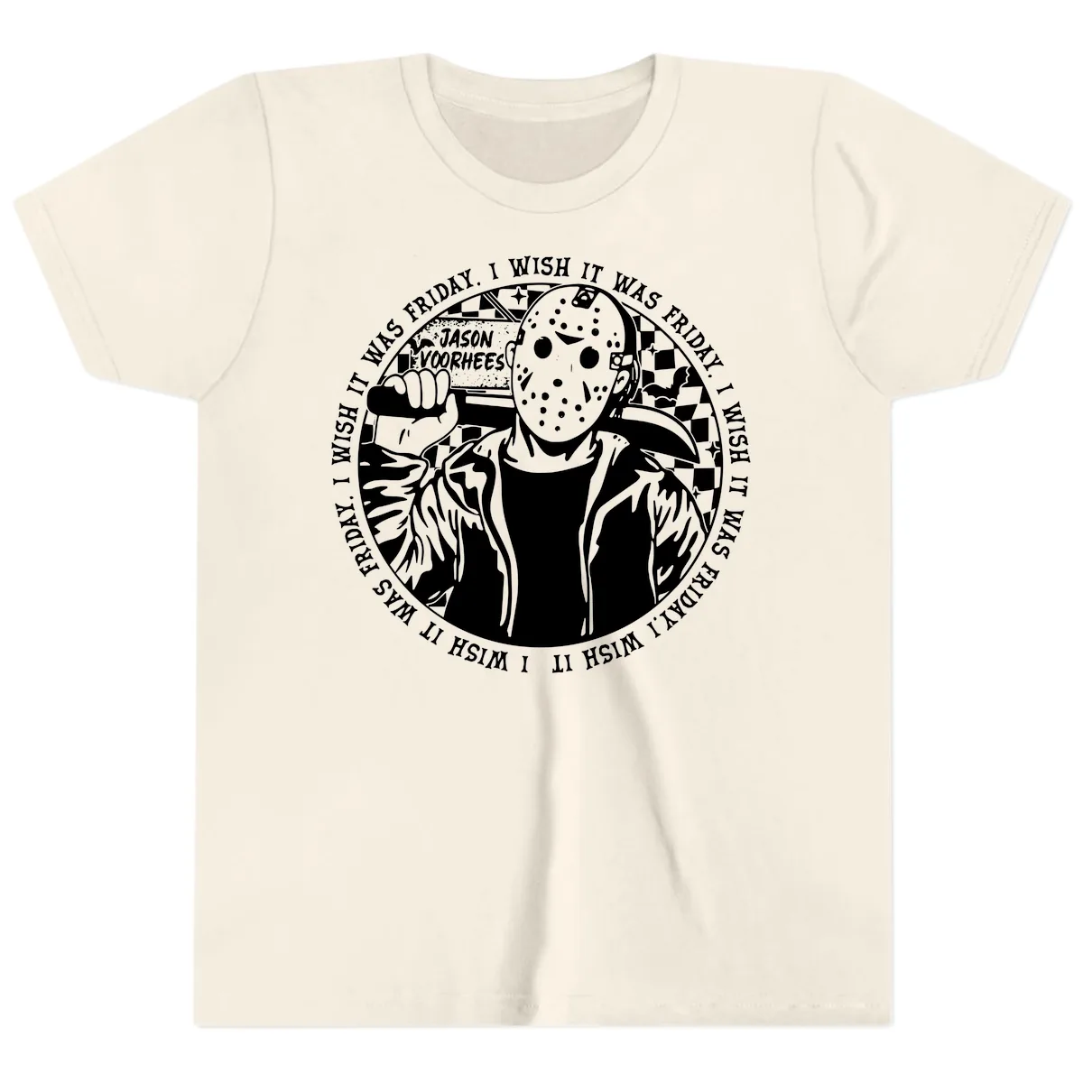 Jason Voorhees Friday The 13th Shirt Youth T-Shirt in Natural