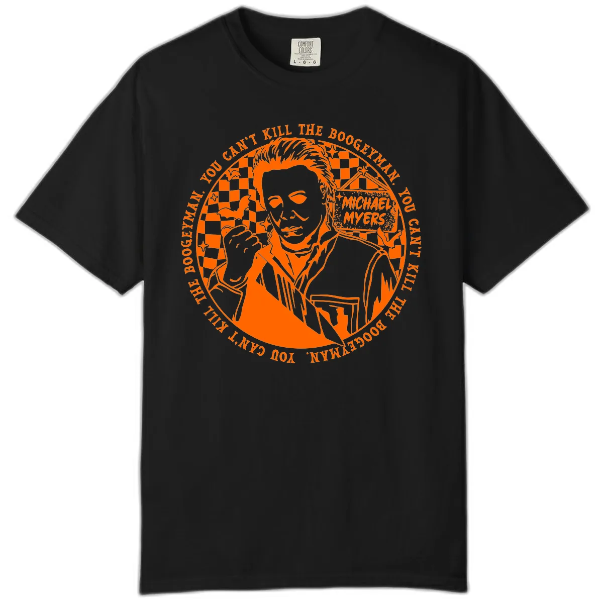 Michael Myers Boogeyman Halloween Graphic Comfort Color in Black