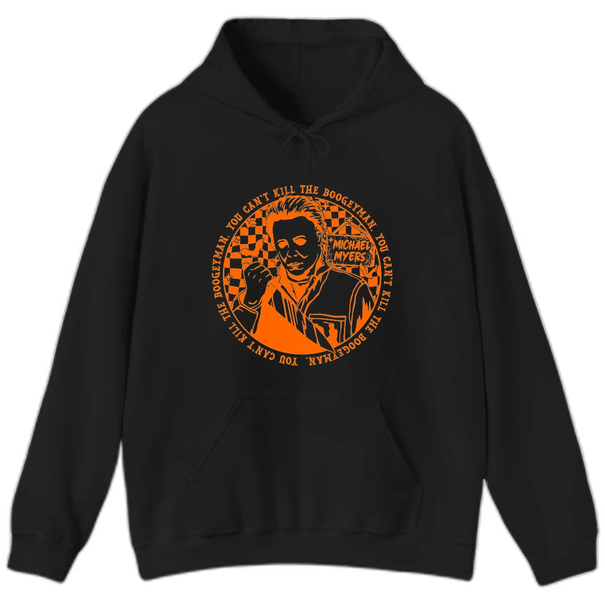 Michael Myers Boogeyman Halloween Graphic Hoodie in Black