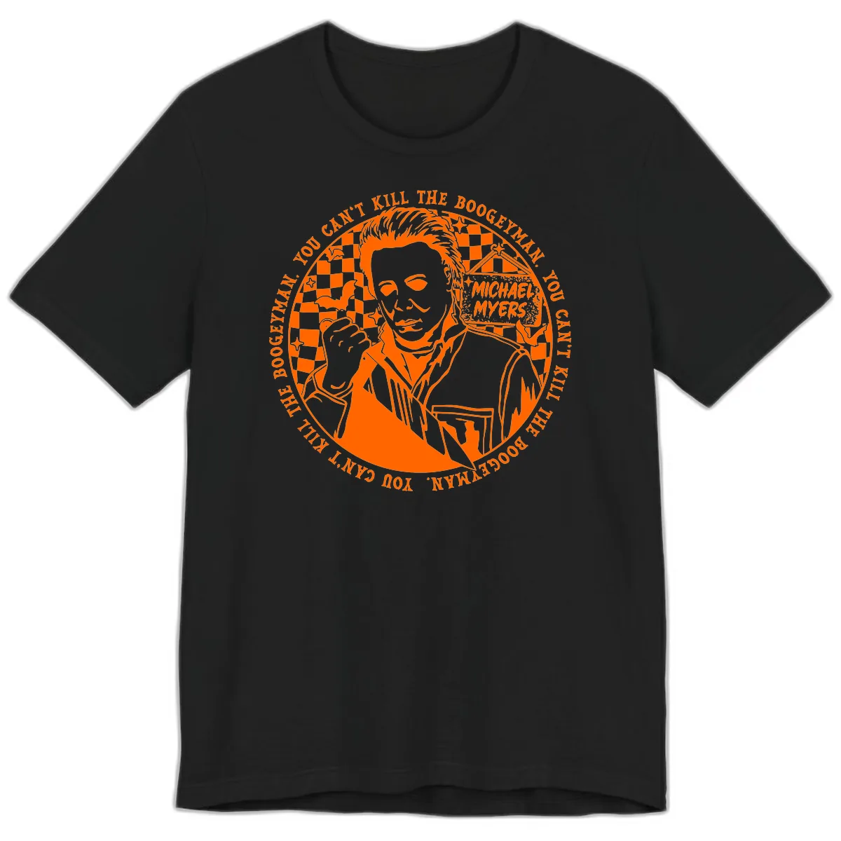 Michael Myers Boogeyman Halloween Graphic Premium T-Shirt in Black