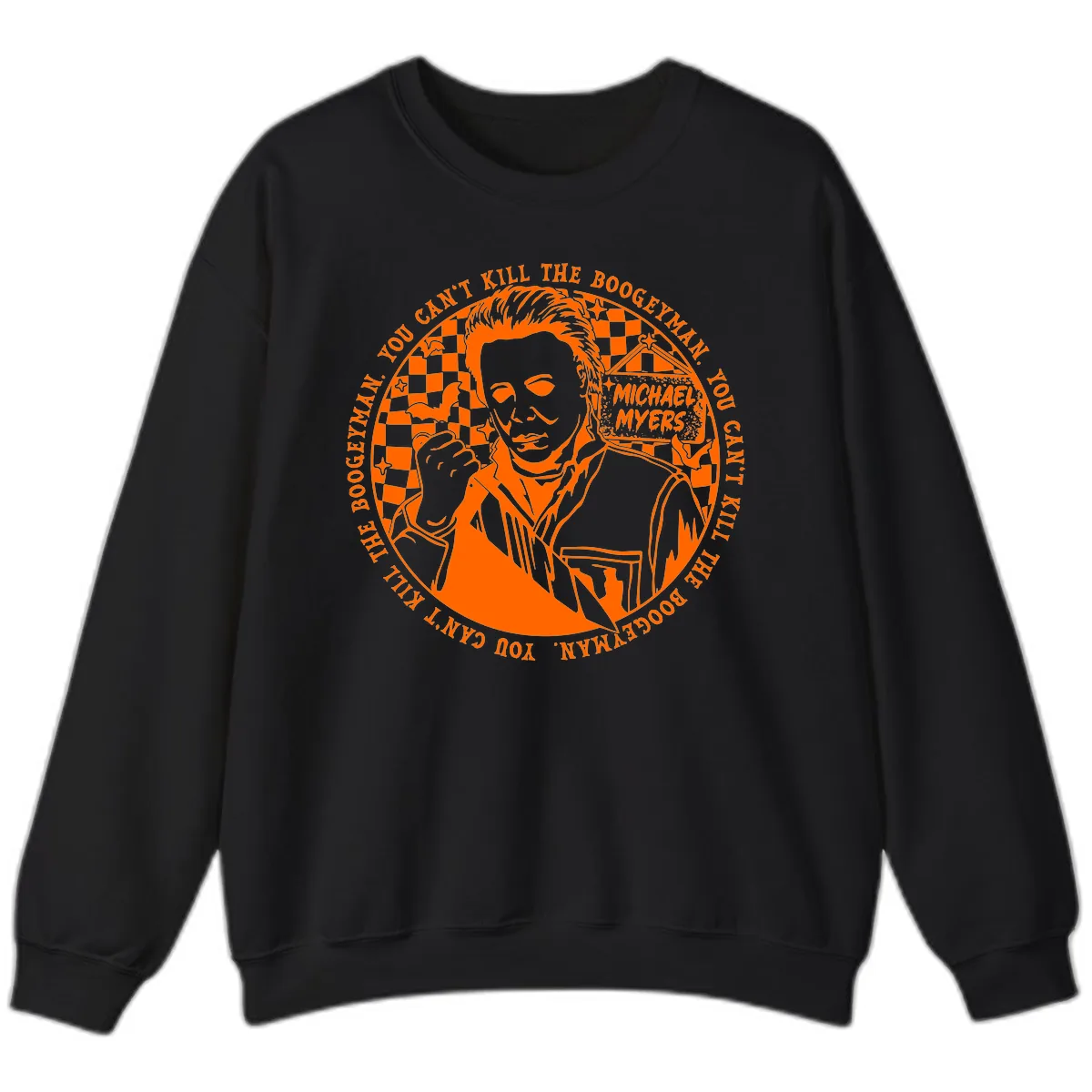 Michael Myers Boogeyman Halloween Graphic Sweatshirt in Black