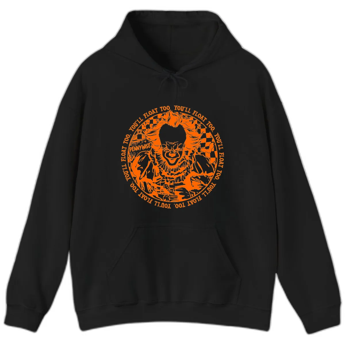 Pennywise You'll Float Too Horror Hoodie in Black