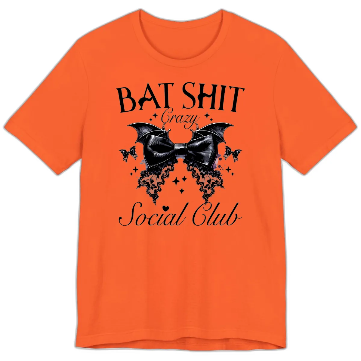 Bat Shit Crazy Social Club Premium T-Shirt in Orange