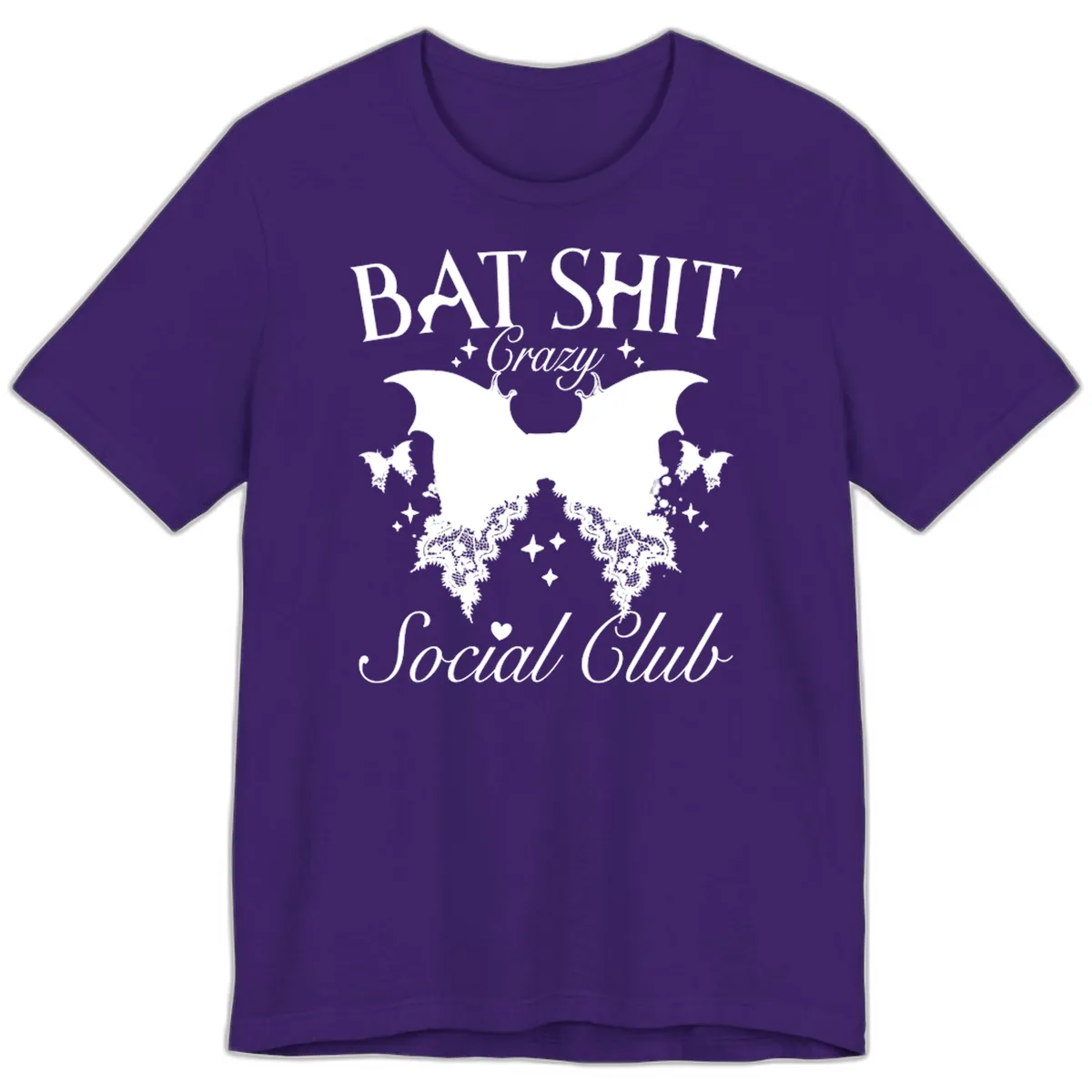 Bat Shit Crazy Social Club Premium T-Shirt in Team Purple