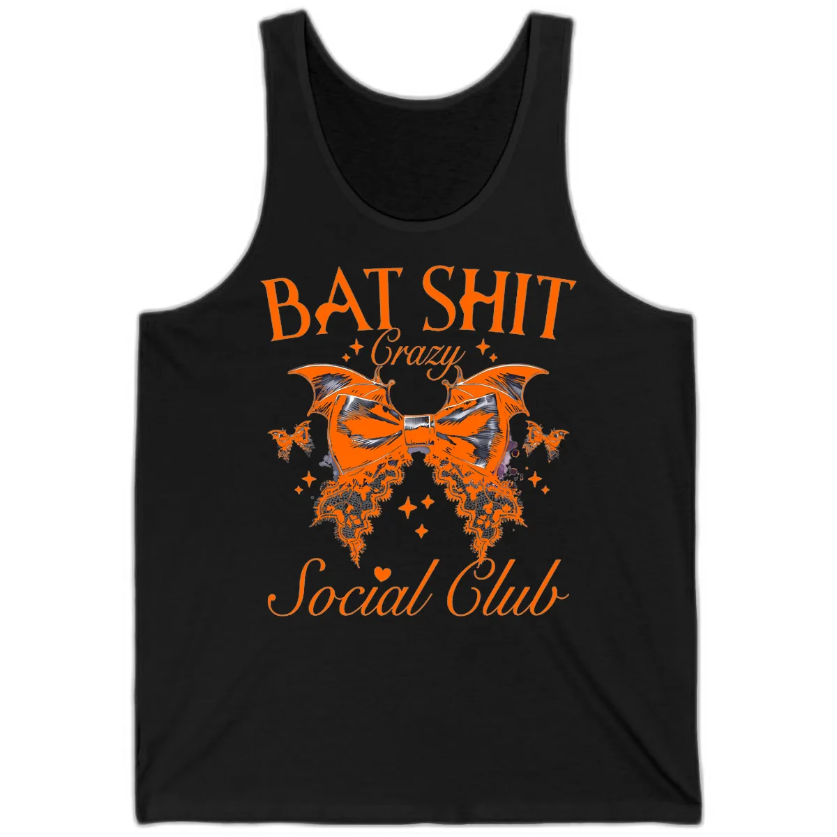 Bat Shit Crazy Social Club Tank in Black