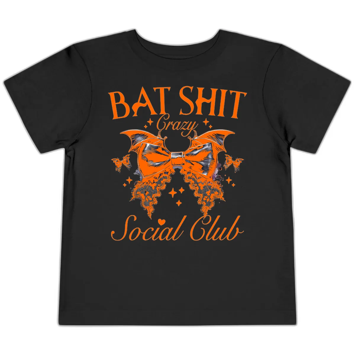 Bat Shit Crazy Social Club Toddler T-Shirt in Black