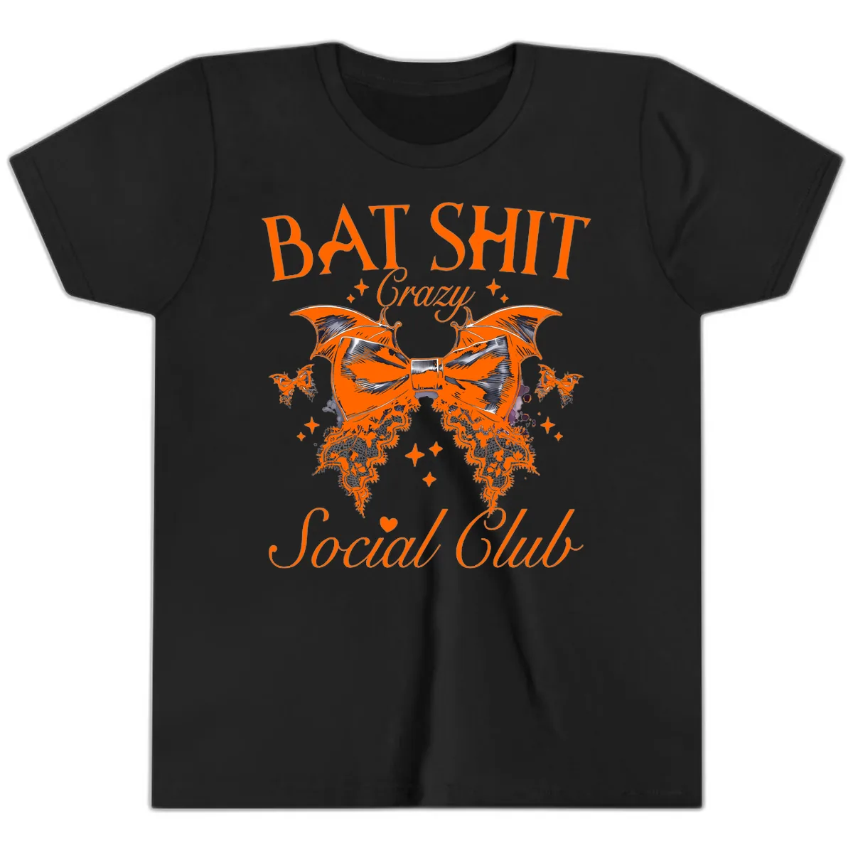 Bat Shit Crazy Social Club Youth T-Shirt in Black