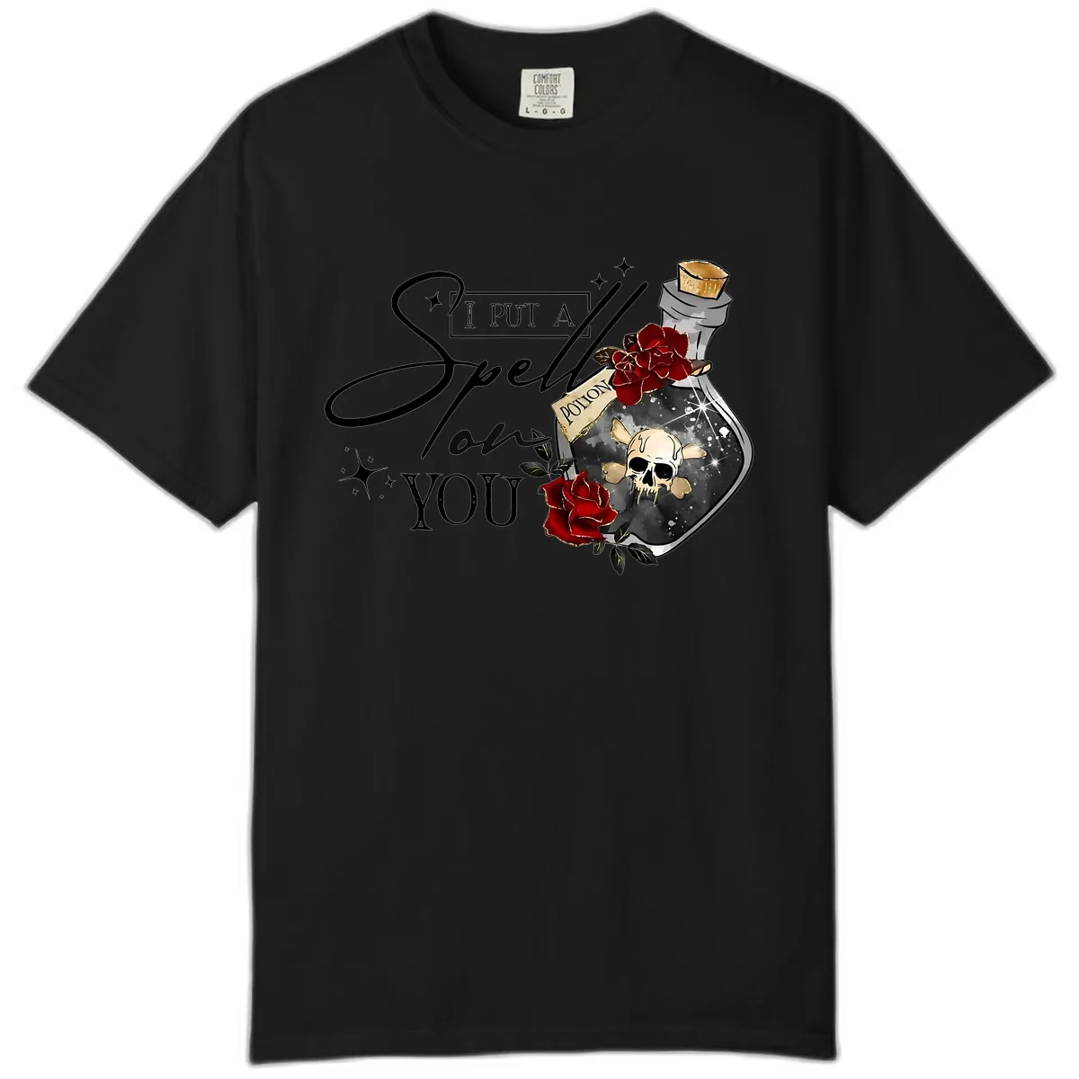 I Put A Spell On You Potion Comfort Color in Black