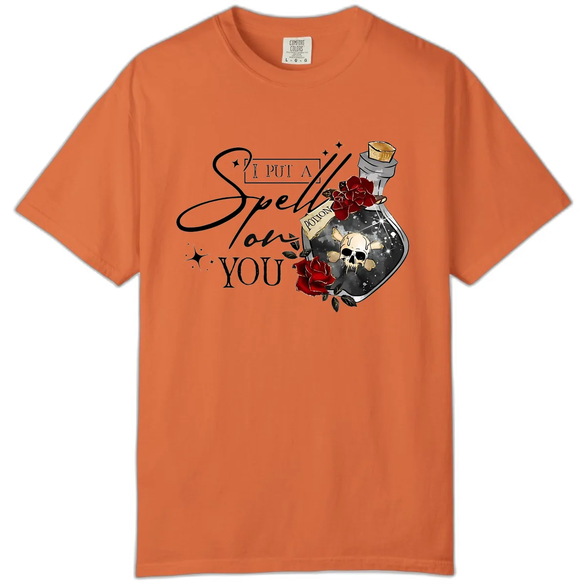 I Put A Spell On You Potion Comfort Color in Burnt Orange