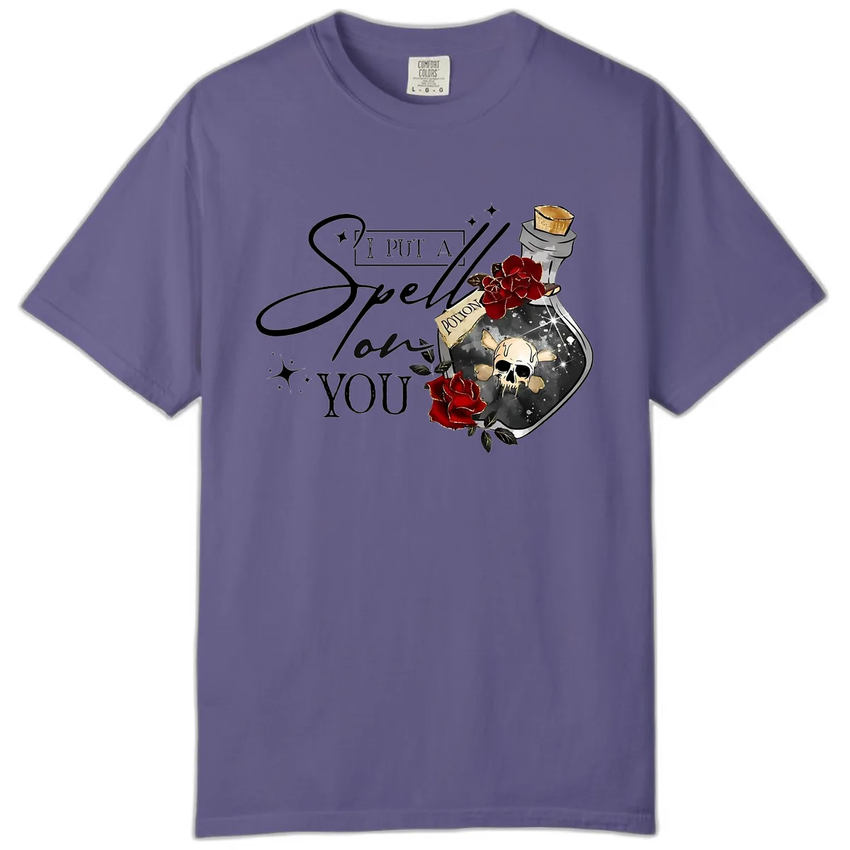 I Put A Spell On You Potion Comfort Color in Grape