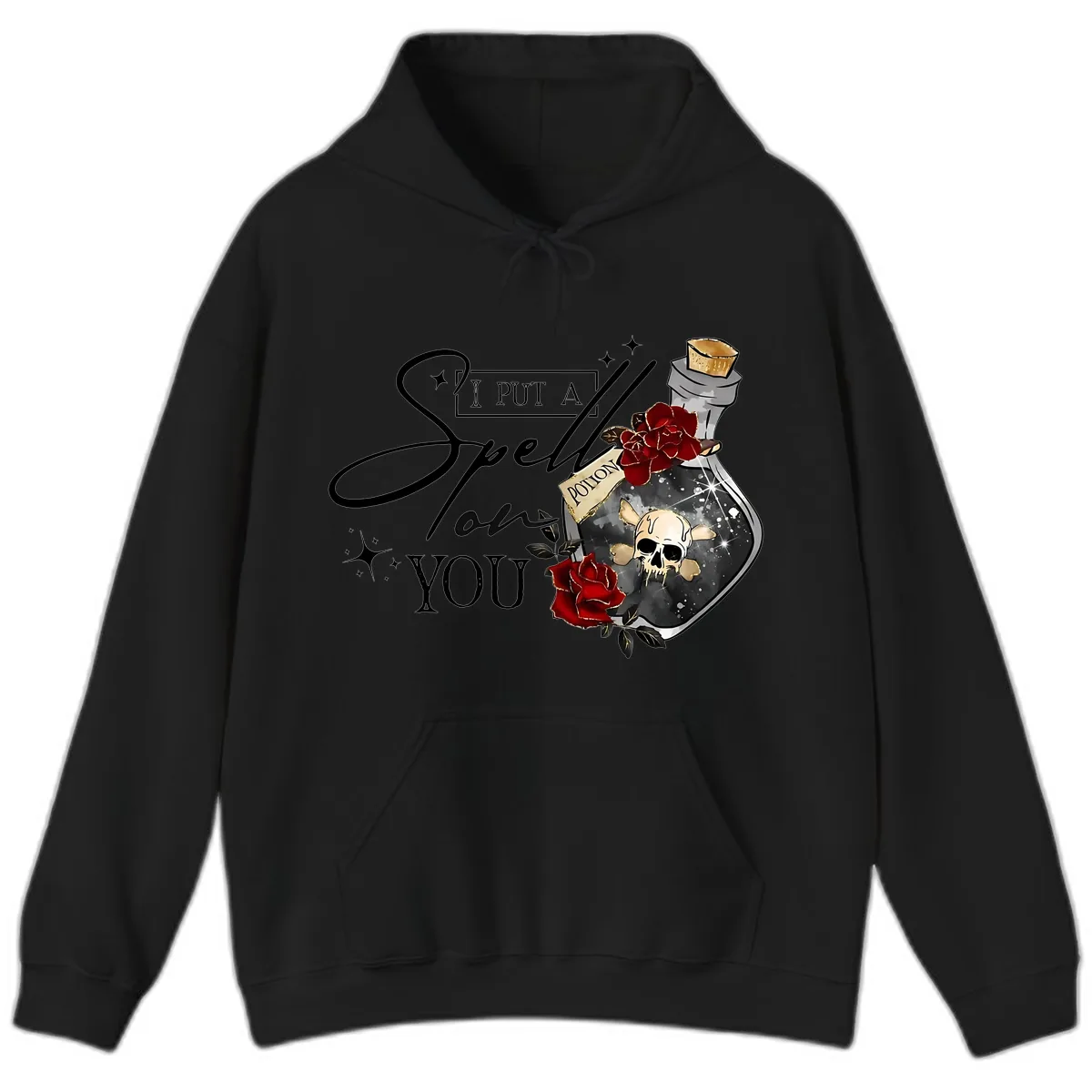 I Put A Spell On You Potion Hoodie in Black