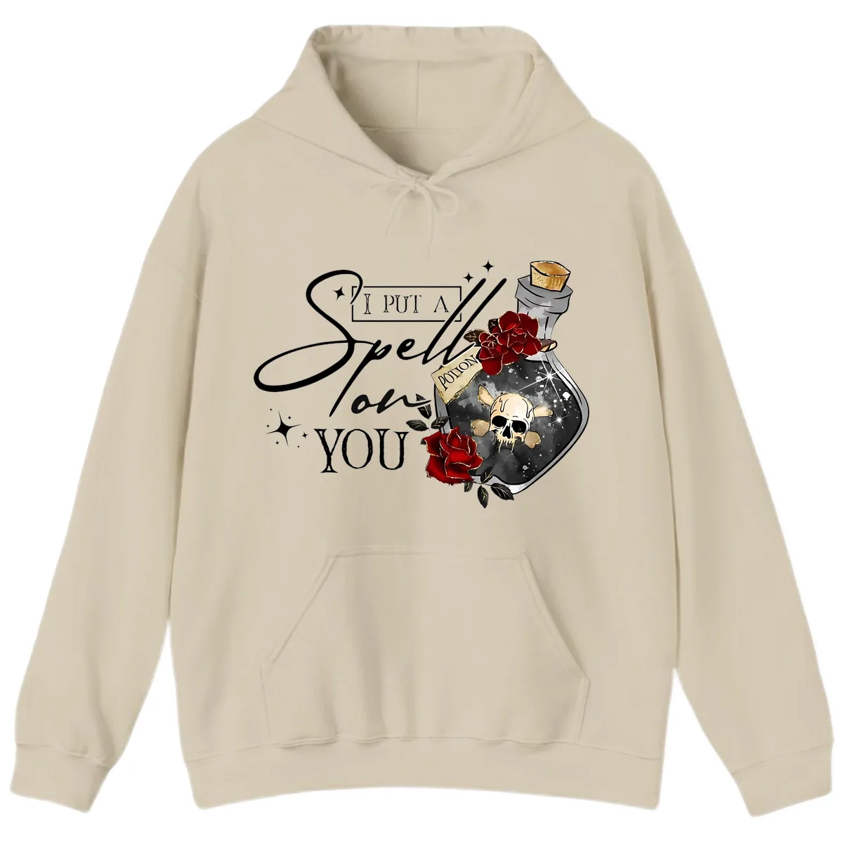 I Put A Spell On You Potion Hoodie in Sand