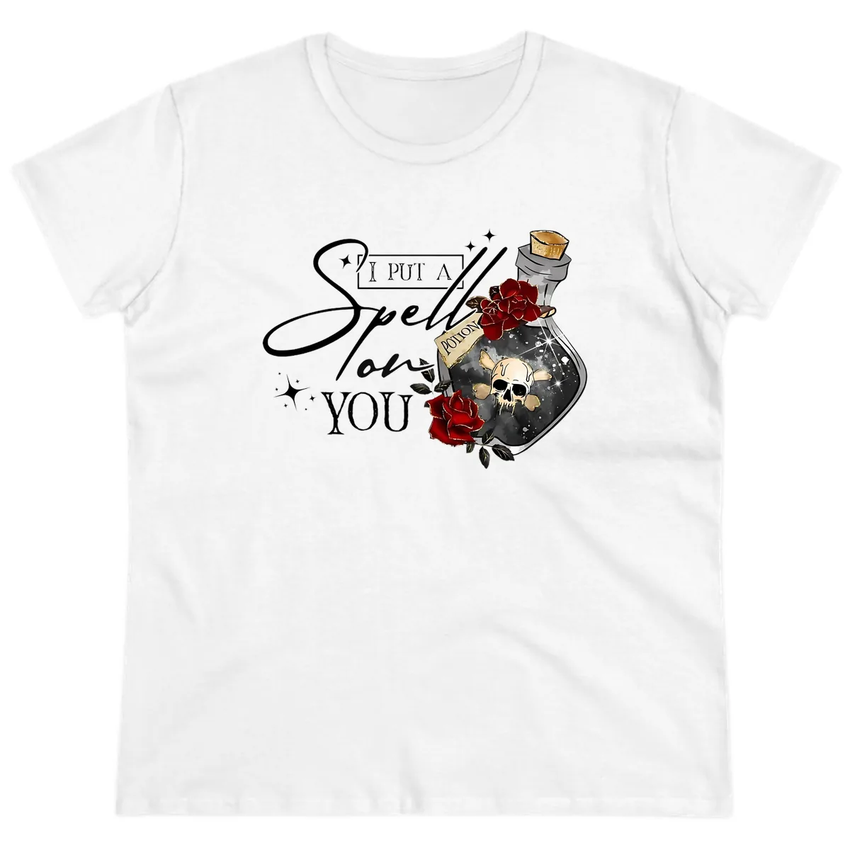 I Put A Spell On You Potion Ladies Tee in White