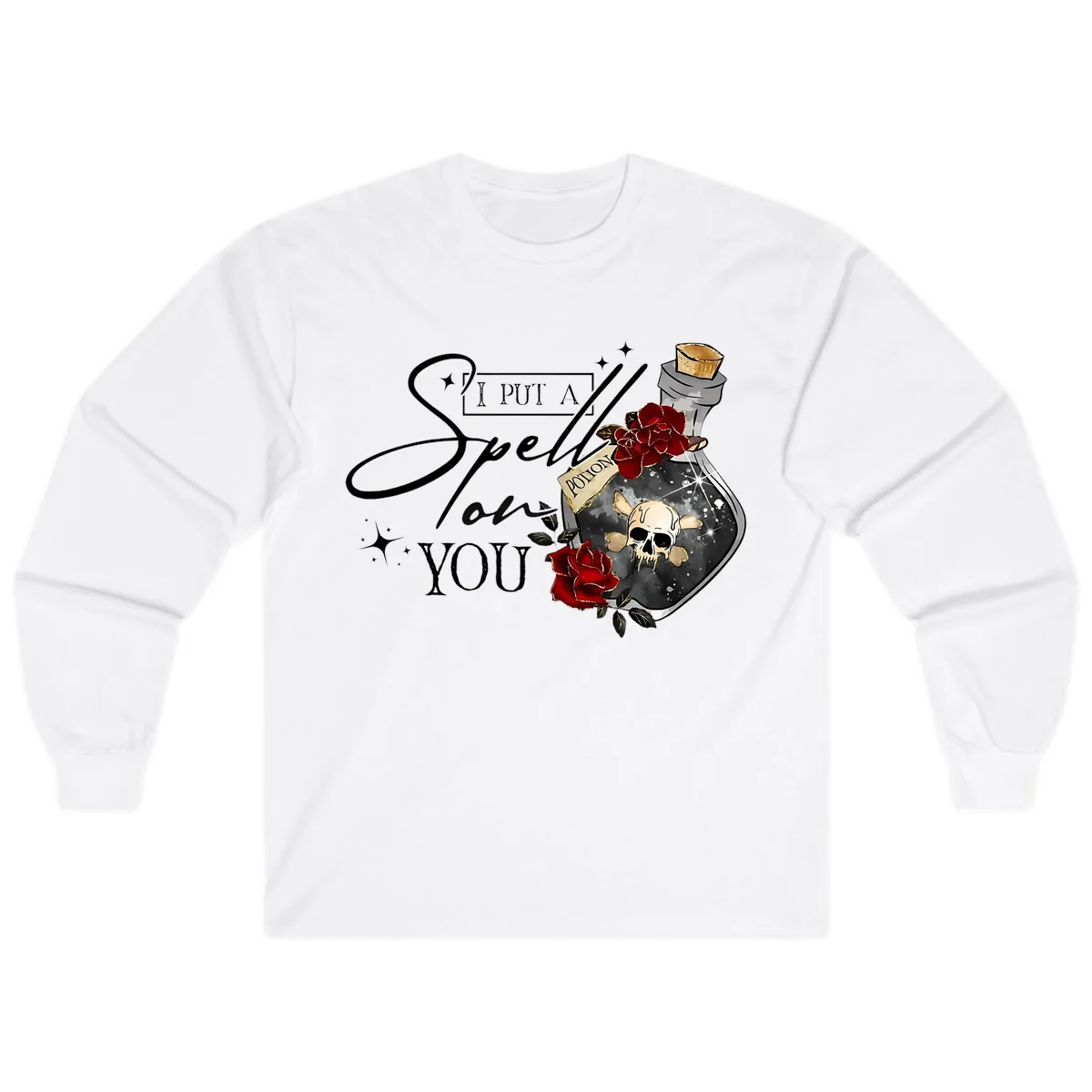 I Put A Spell On You Potion Long Sleeve in White