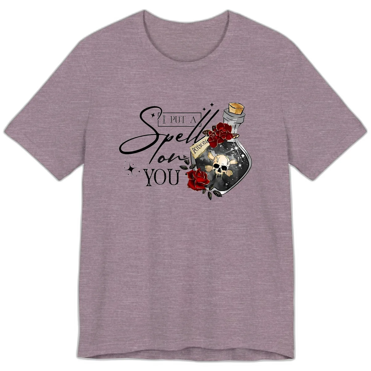 I Put A Spell On You Potion Premium T-Shirt in Heather Purple