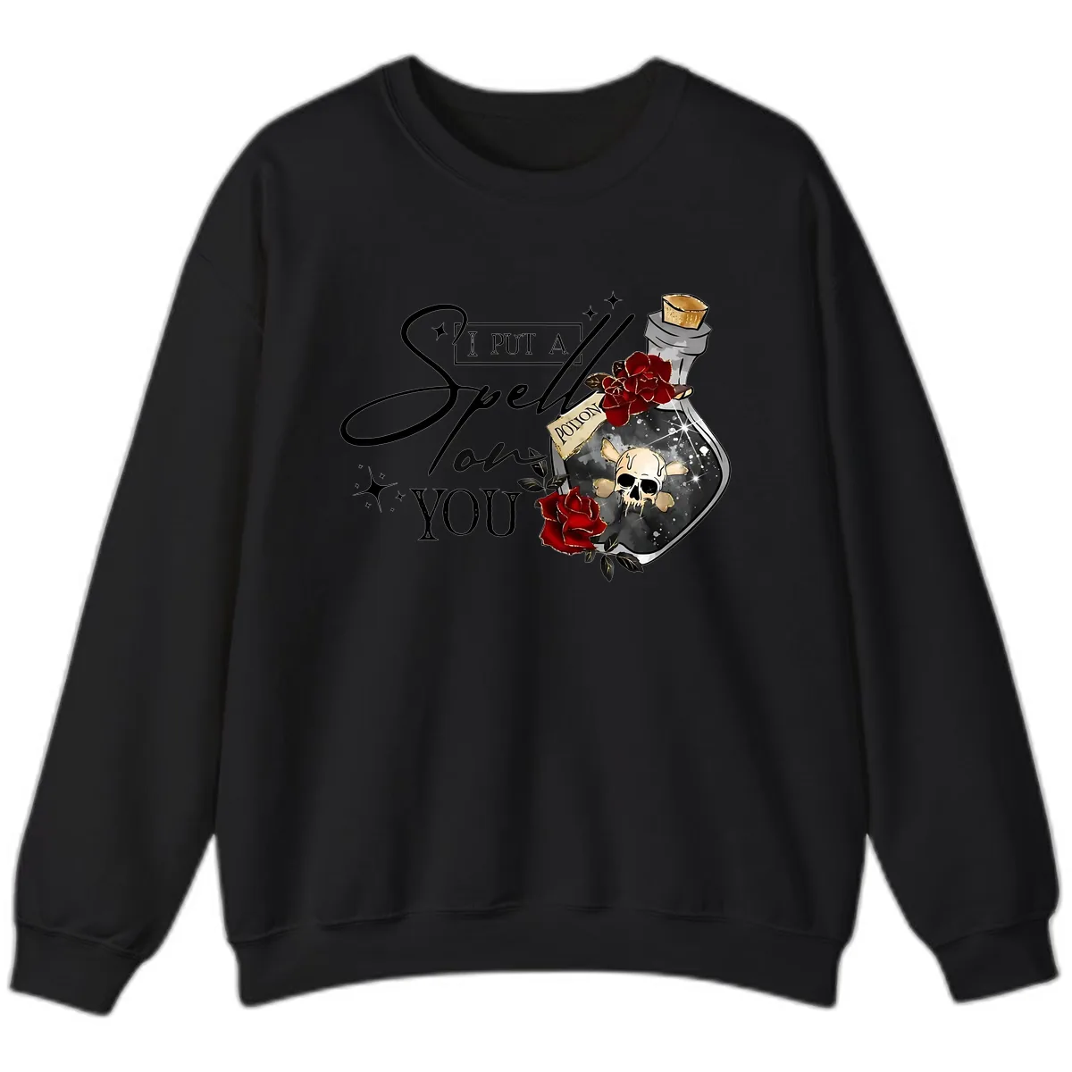 I Put A Spell On You Potion Sweatshirt in Black