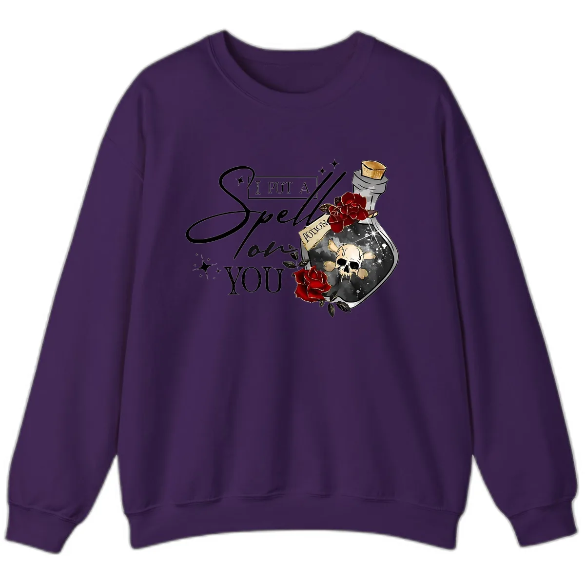 I Put A Spell On You Potion Sweatshirt in Purple