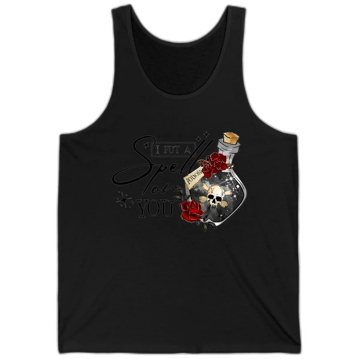 I Put A Spell On You Potion Tank in Black