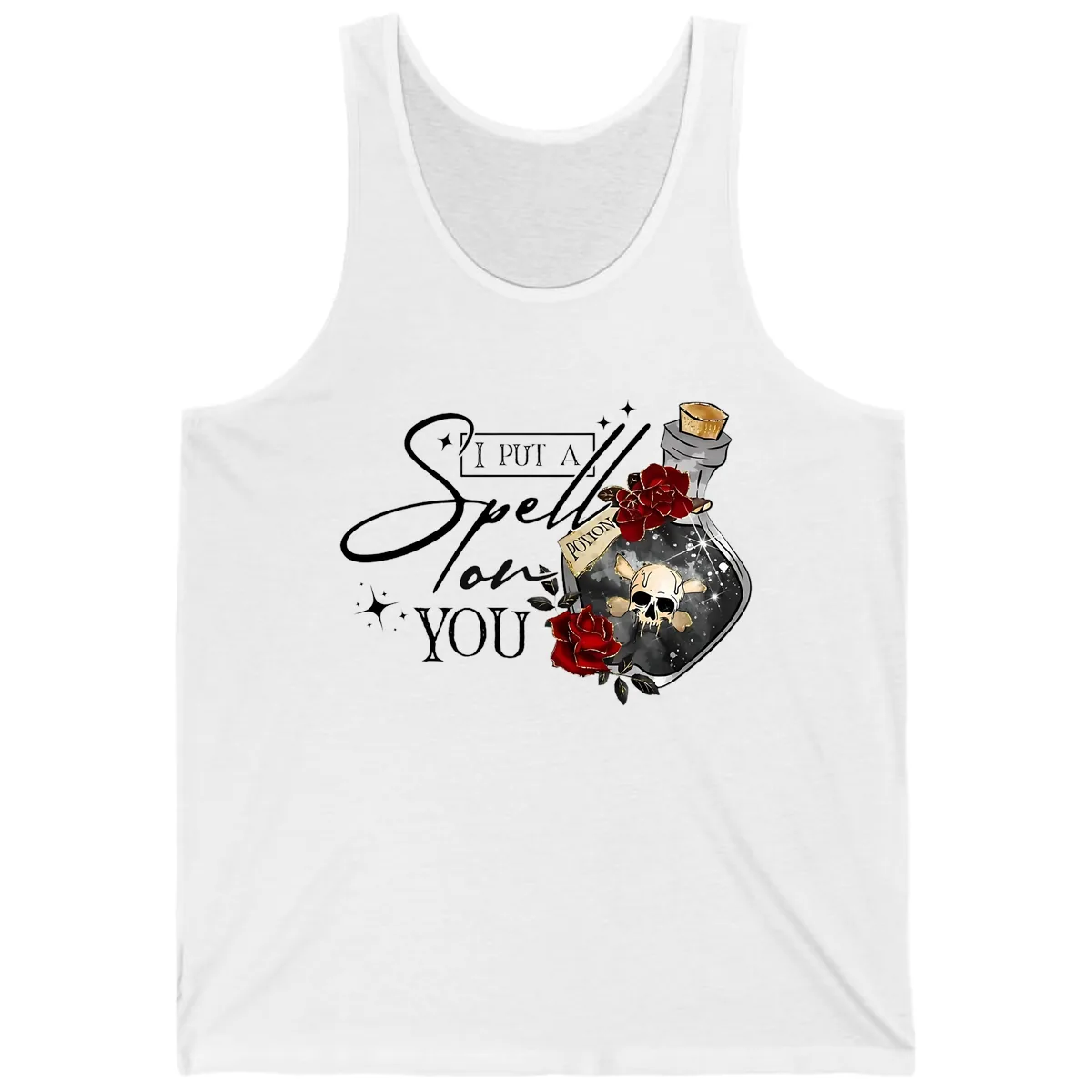 I Put A Spell On You Potion Tank in White