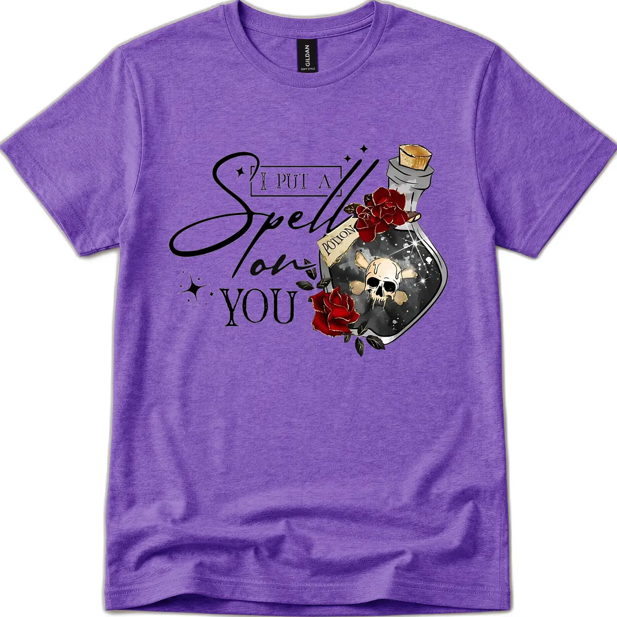 I Put A Spell On You Potion T-Shirt in Heather Purple