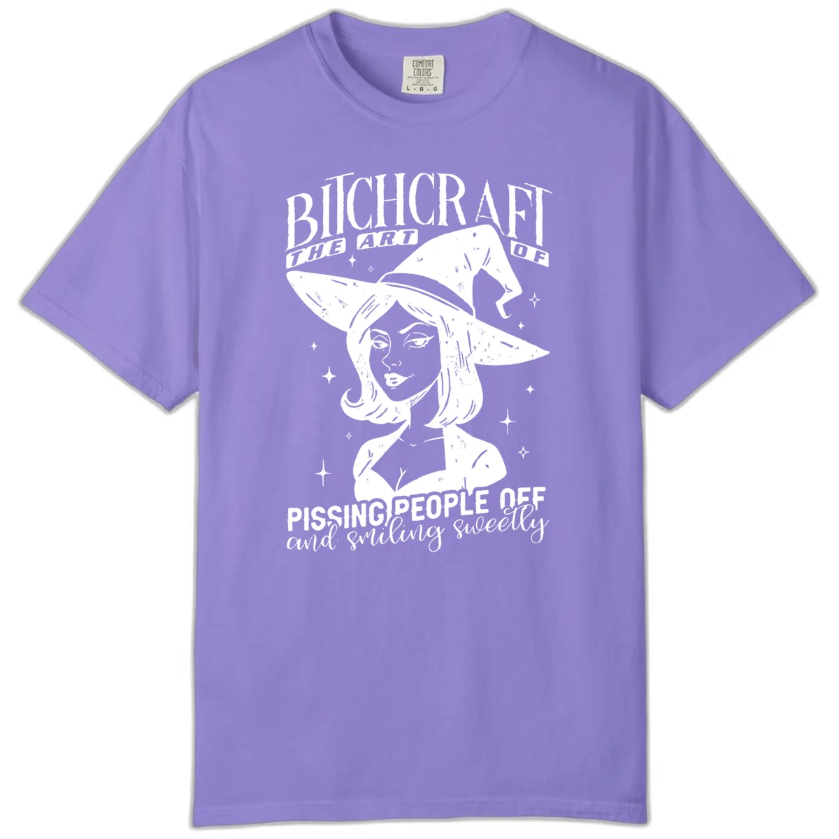 Bitchcraft The Art Of Pissing People Off Comfort Color in Violet