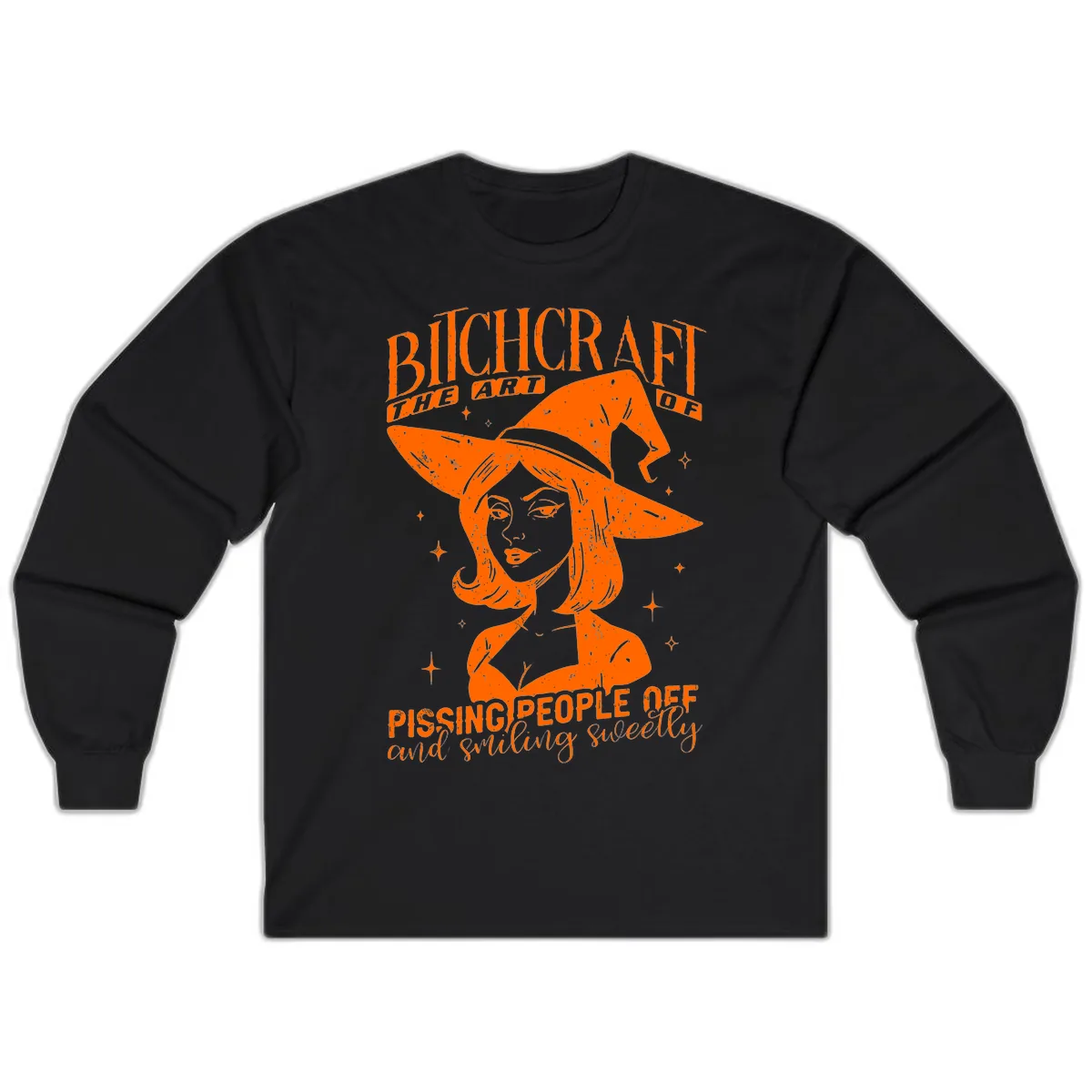 Bitchcraft The Art Of Pissing People Off Long Sleeve in Black