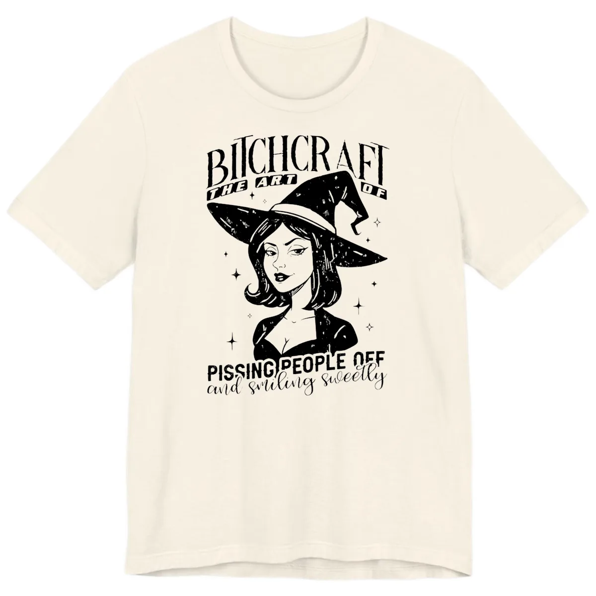 Bitchcraft The Art Of Pissing People Off Premium T-Shirt in Natural