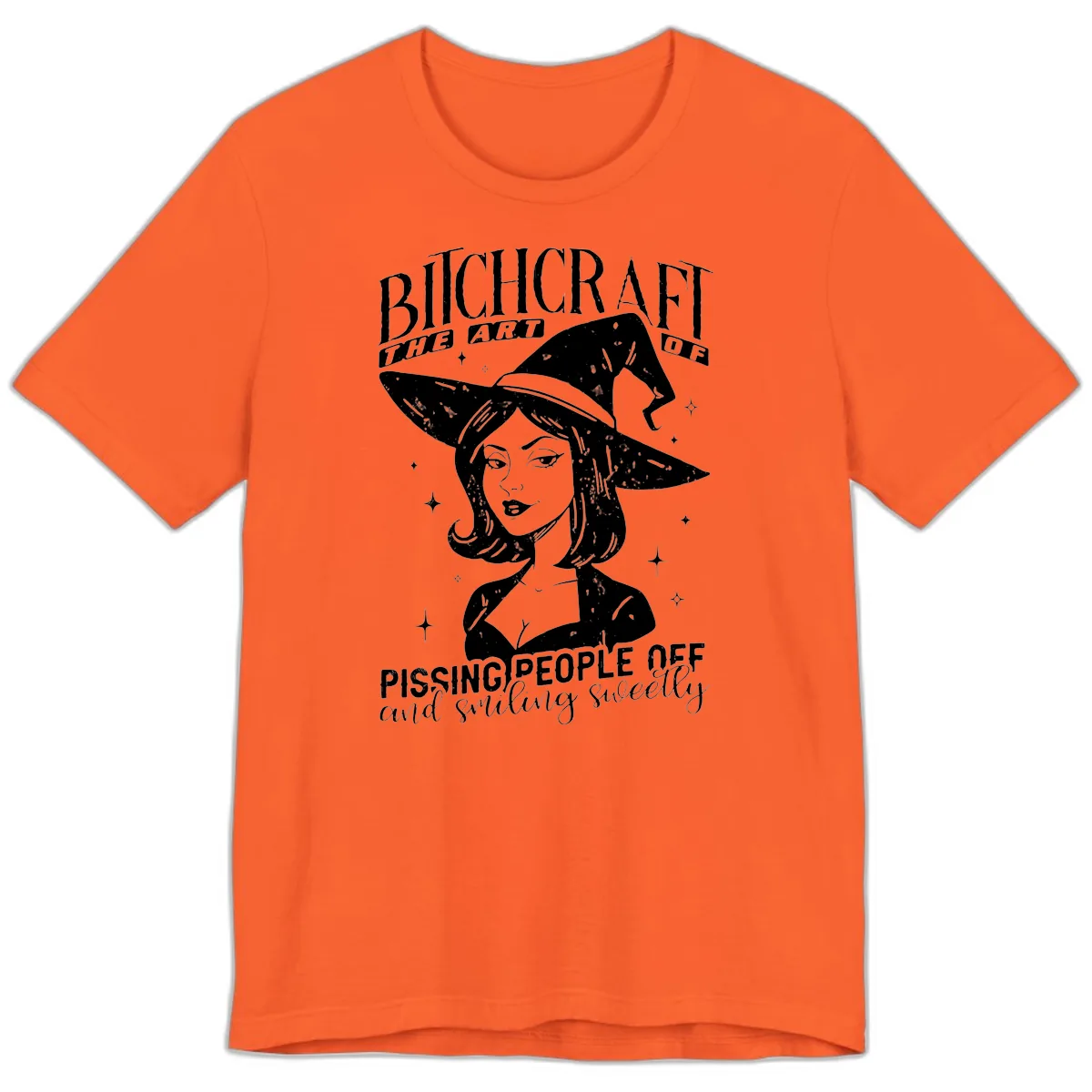 Bitchcraft The Art Of Pissing People Off Premium T-Shirt in Orange