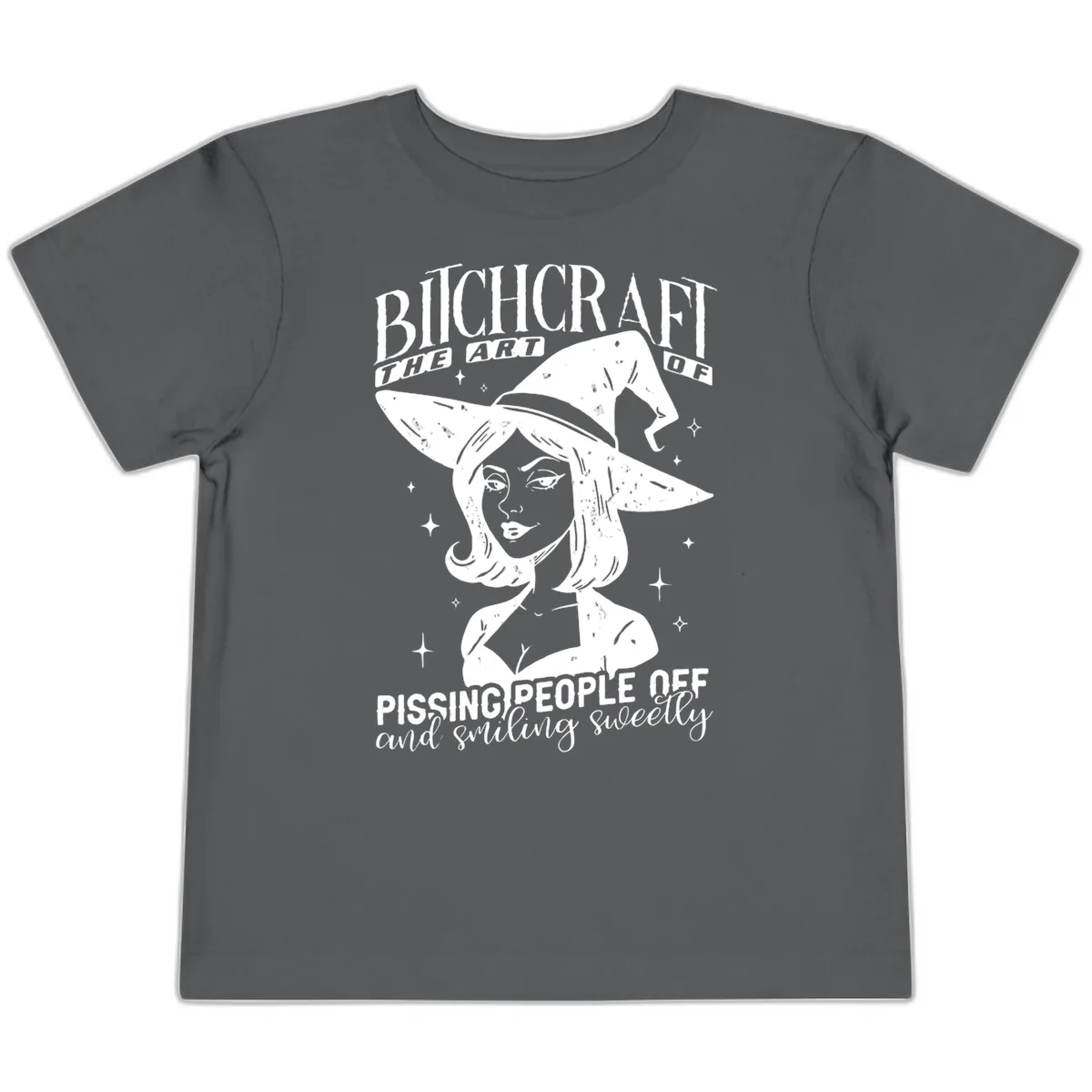 Bitchcraft The Art Of Pissing People Off Toddler T-Shirt in Asphalt